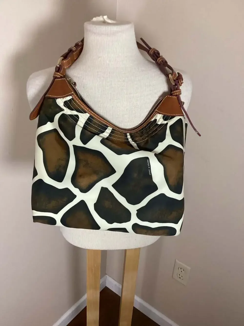 Dooney & Bourke Giraffe Print Hobo Shoulder Bag